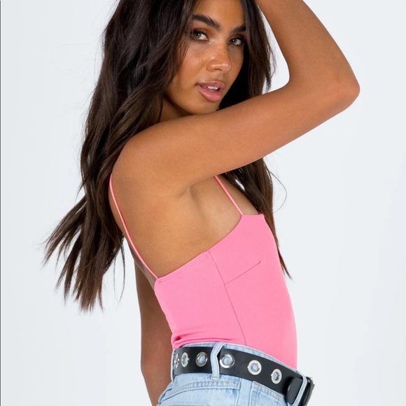 Princess Polly Evella Pink Bodysuit Size 2 - Picture 4 of 14